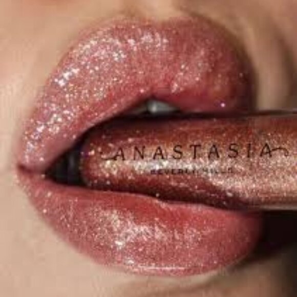 ANASTASIA BEVERLY HILLS Dazzling Non-Sticky Lip Gloss COLOR: AMBER SPARKLE**NEW! - Picture 1 of 5
